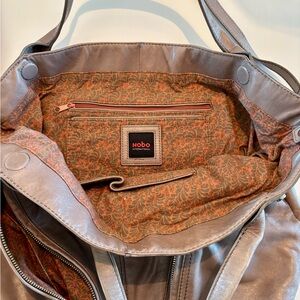 Hobo International Taupe leather satchel bag